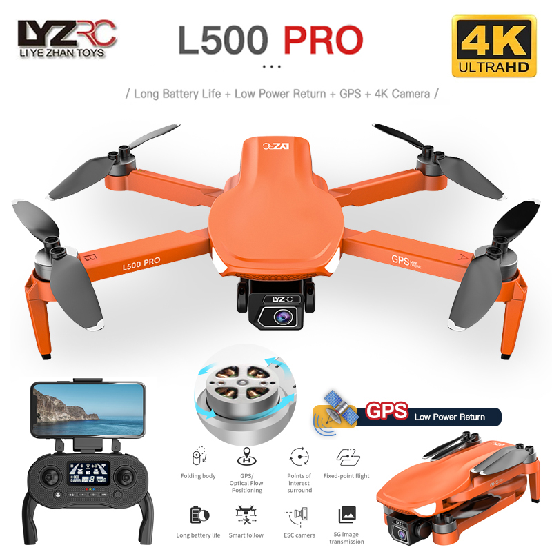 Rc Helicopter Electric - L500 PRO GPS Drone 4K Profesional