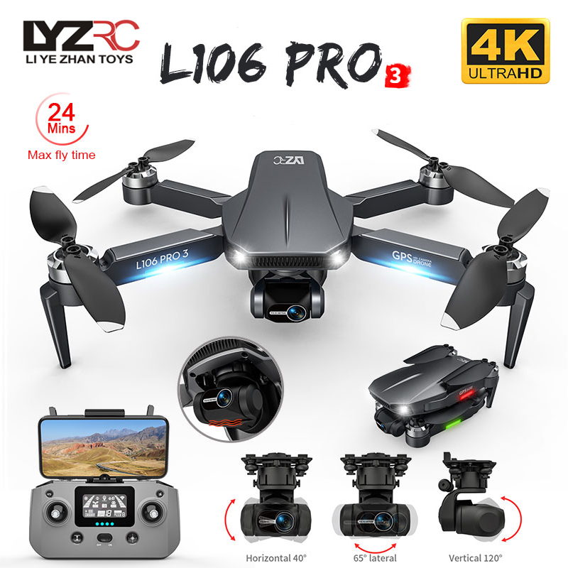 Rc Helicopter Electric - L106 Pro 3 Drone 5G WIFI