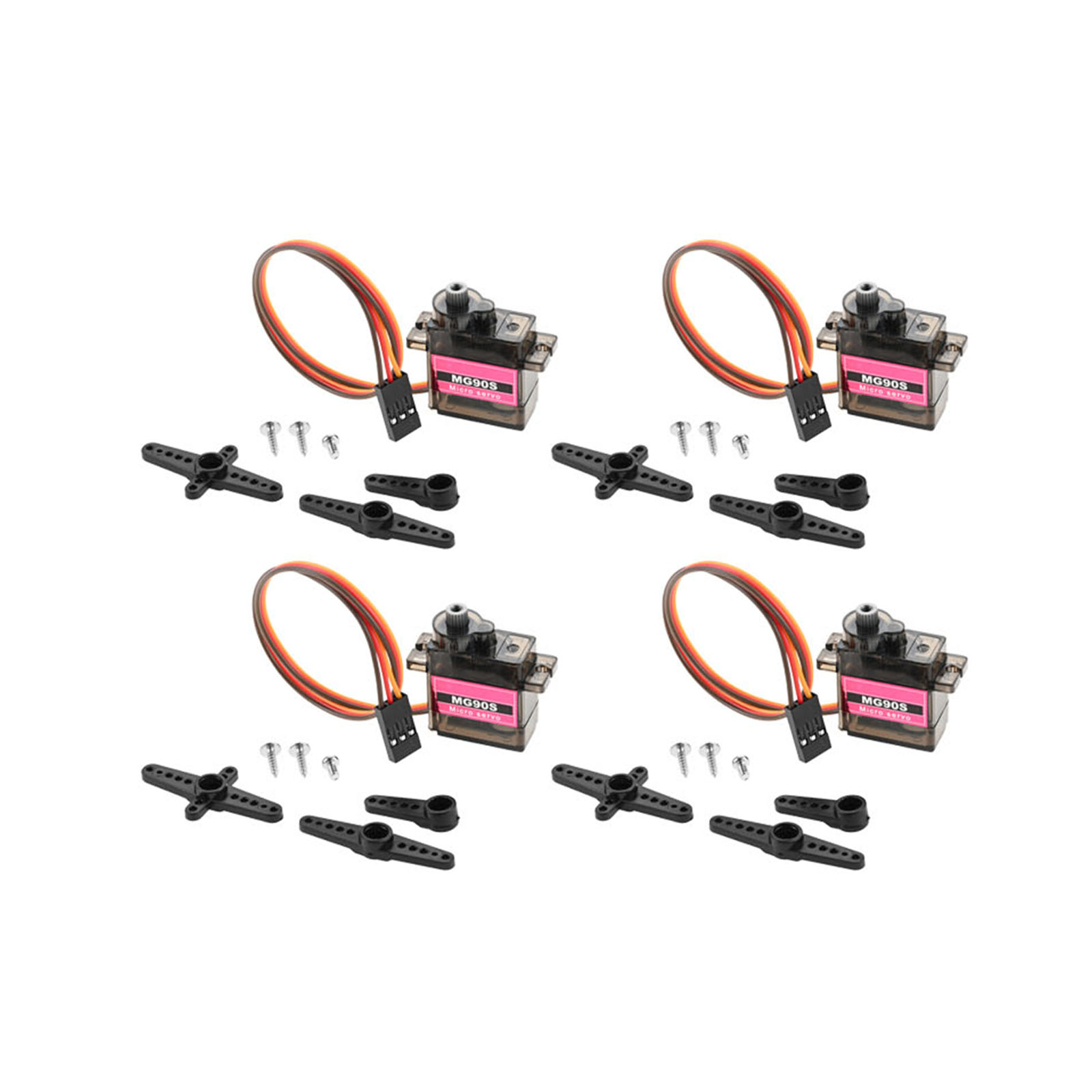 Rc Helicopter Servo - 4 adet Mikro Servo Metal Dişli