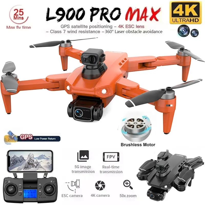 L900 Pro MAX GPS Drone 4K Prof - Rc Helicopter Electric incelemesi ve fiyatı