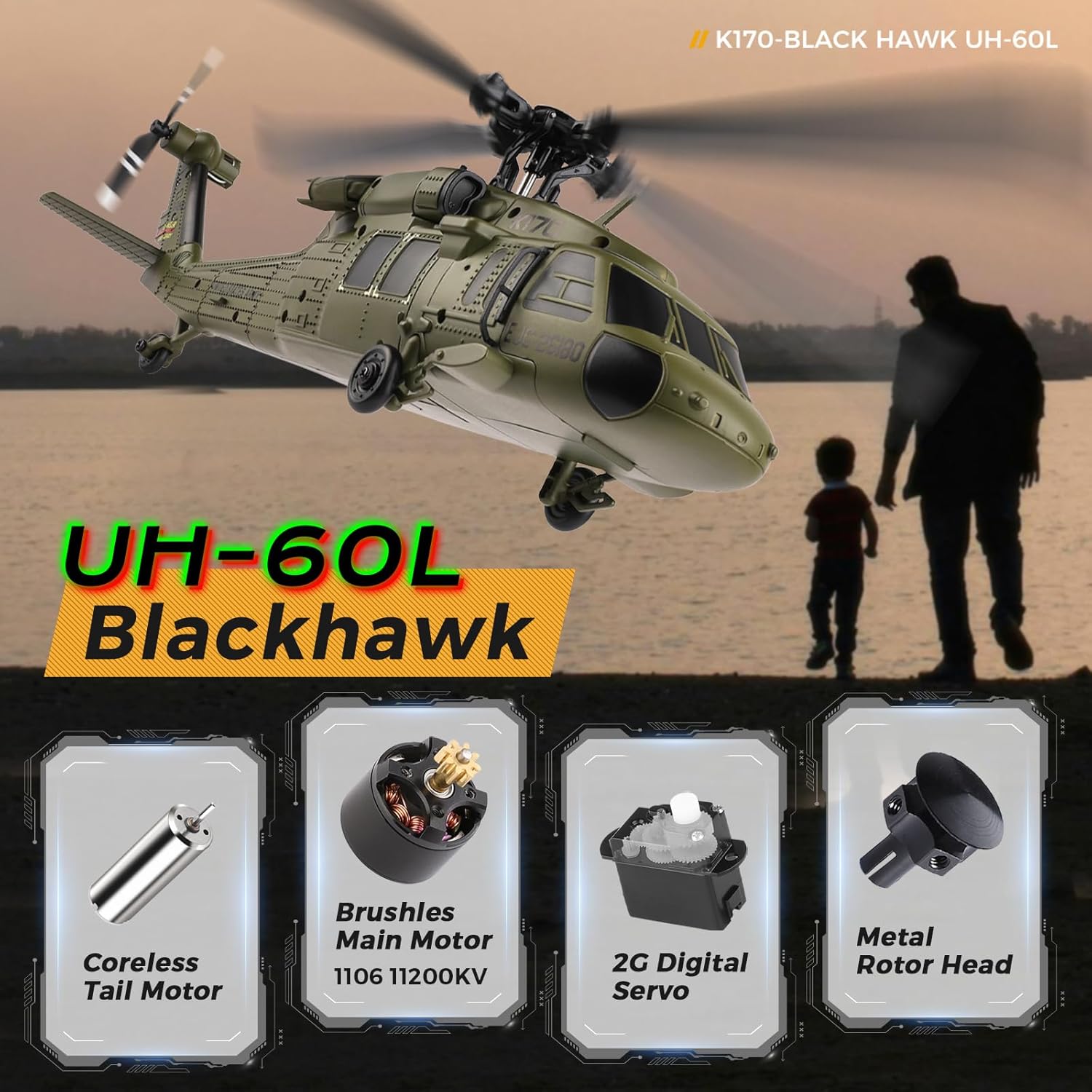 WLtoys K170 Fırçasız 4 Kanallı - Rc Helicopter Large incelemesi ve fiyatı
