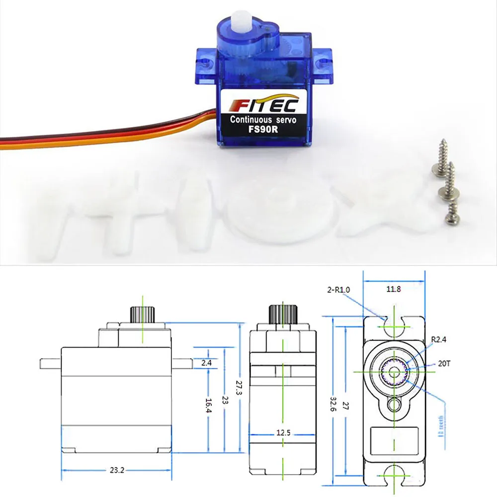 Feetech Mini FS90R Mikro Servo - Rc Helicopter Parts incelemesi ve fiyatı