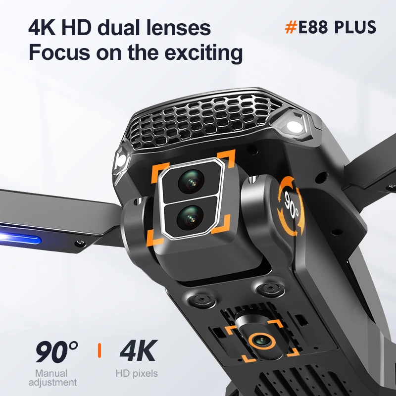 Yeni E88 Plus Quadcopter Drone - Rc Helicopter Case incelemesi ve fiyatı
