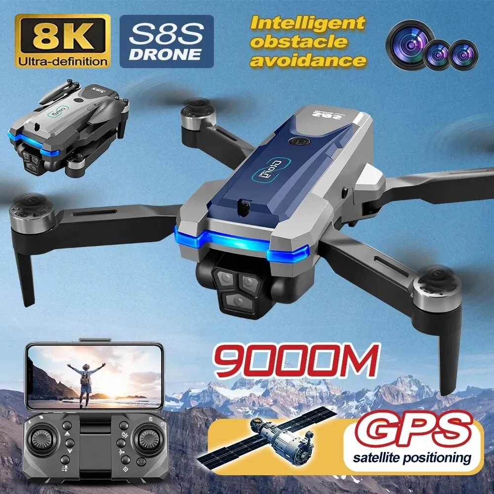 S8S GPS Drone 5G Wifi 8K HD çi - Rc Helicopter Case incelemesi ve fiyatı